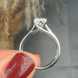 "Evoria" 0.61 Carat Round Cut Natural Diamond Solitaire Engagement Ring MDC973