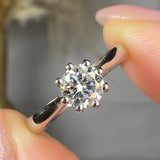 "Evoriah" 0.52 Carat Round Cut Natural Diamond Solitaire Engagement Ring MDR3921