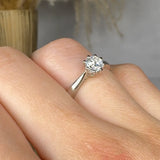 "Evoriah" 0.52 Carat Round Cut Natural Diamond Solitaire Engagement Ring MDR3921