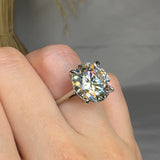 "Evyra" 10.2 Carat Round Cut Solitaire Lab Grown Diamond Engagement Ring HLR643 HEERA DIAMONDS