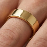 FLAT COURT WEDDING RING IN 5MM WIDTH