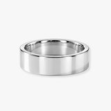FLAT COURT WEDDING RING IN 6MM WIDTH