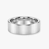FLAT COURT WEDDING RING IN 7MM WIDTH