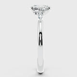 "Fiona" Oval Cut 0.70 Diamond Shoulder 18K Yellow Gold Engagement Ring HEERA DIAMONDS