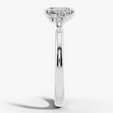 "Fiona" Oval Cut 0.70 Diamond Shoulder 18K Yellow Gold Engagement Ring HEERA DIAMONDS