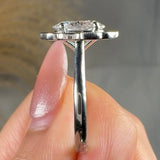 "Florence" 1.7 Carat Oval Cut Engagement Ring HLR510 HEERA DIAMONDS