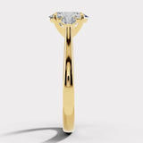 "Glenney" 2.5 Carat Three Stone Oval Cut with Pear Trilogy Engagement Ring