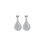 Glimmer White Topaz Earrings Hot Diamonds