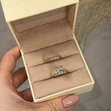 "Goldie" Oval Cut Diamond Shoulders Eternity Engagement Ring