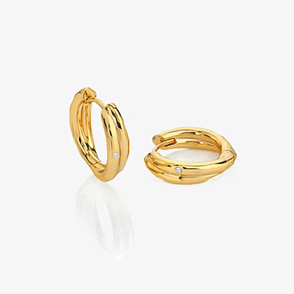 HD X JJ Aura Hoop Earrings Hot Diamonds