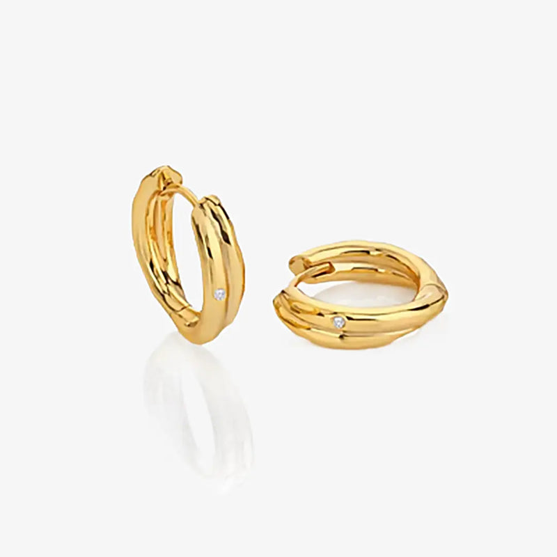 HD X JJ Aura Hoop Earrings Hot Diamonds