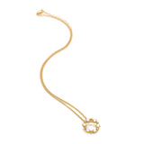 HD X JJ Calm Mother of Pearl Circle Pendant HD X Golden Edit