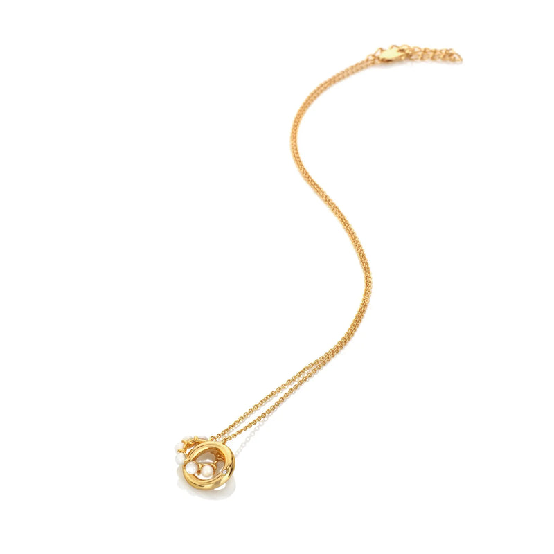 HD X JJ Calm Mother of Pearl Necklace Hot Diamonds