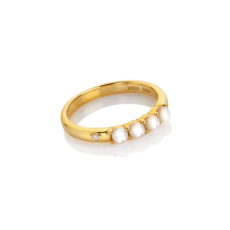 HD X JJ Calm Mother of Pearl Ring XL HD X Golden Edit