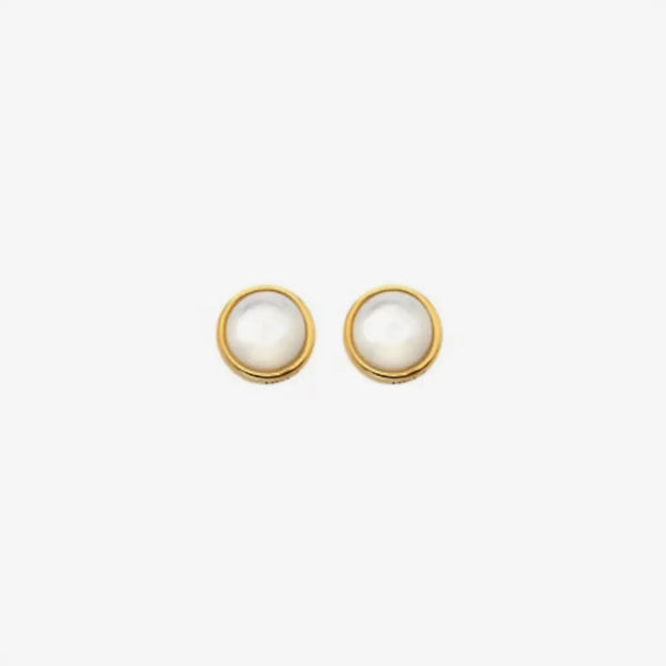 HD X JJ Calm Mother of Pearl Stud Earrings Hot Diamonds