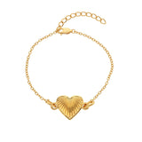 HD X JJ Essence Heart Bracelet HD X Golden Edit