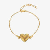 HD X JJ Essence Heart Bracelet Hot Diamonds