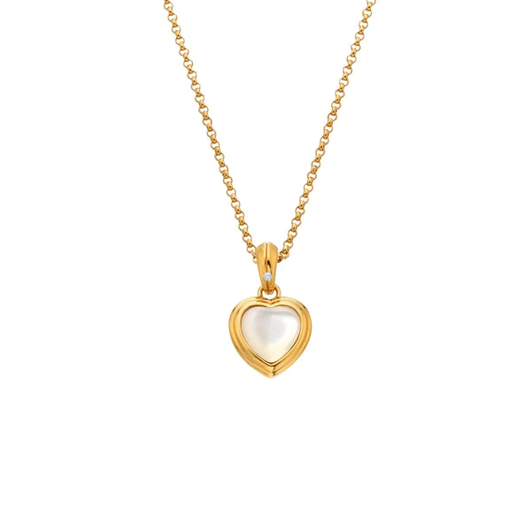 HD X JJ Heart Pendant - MOP HD X Golden Edit