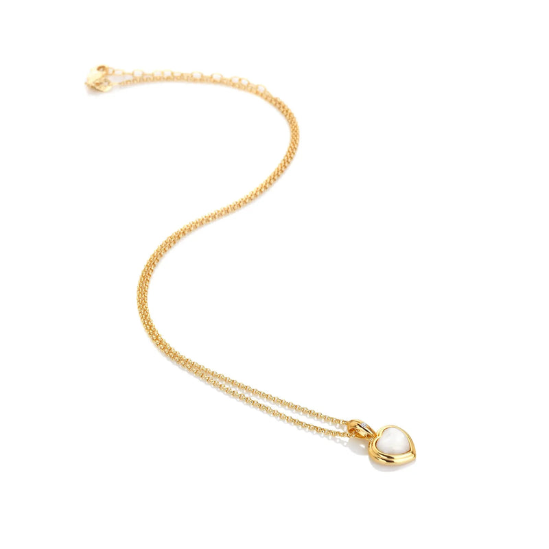 HD X JJ Heart Pendant - MOP HD X Golden Edit