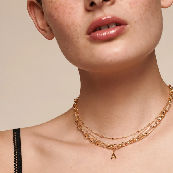 HD X JJ Letter A Pendant - Yellow Gold Plated HD X Golden Edit