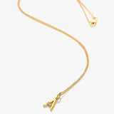 HD X JJ Letter A To Z Pendant - Yellow Gold Plated