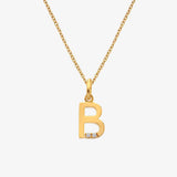 HD X JJ Letter A To Z Pendant - Yellow Gold Plated