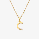 HD X JJ Letter A To Z Pendant - Yellow Gold Plated