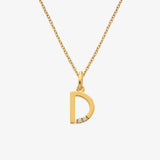 HD X JJ Letter A To Z Pendant - Yellow Gold Plated