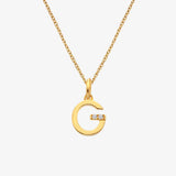HD X JJ Letter A To Z Pendant - Yellow Gold Plated