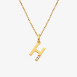 HD X JJ Letter A To Z Pendant - Yellow Gold Plated
