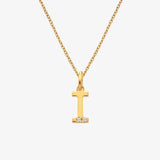 HD X JJ Letter A To Z Pendant - Yellow Gold Plated