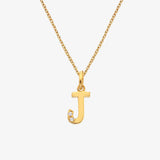 HD X JJ Letter A To Z Pendant - Yellow Gold Plated