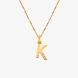 HD X JJ Letter A To Z Pendant - Yellow Gold Plated