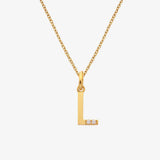 HD X JJ Letter A To Z Pendant - Yellow Gold Plated