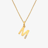 HD X JJ Letter A To Z Pendant - Yellow Gold Plated