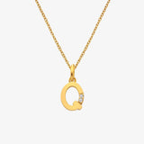 HD X JJ Letter A To Z Pendant - Yellow Gold Plated