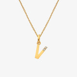 HD X JJ Letter A To Z Pendant - Yellow Gold Plated