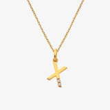HD X JJ Letter A To Z Pendant - Yellow Gold Plated