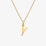 HD X JJ Letter A To Z Pendant - Yellow Gold Plated