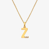 HD X JJ Letter A To Z Pendant - Yellow Gold Plated