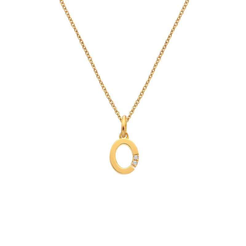 HD X JJ Letter O Pendant - Yellow Gold Plated HD X Golden Edit