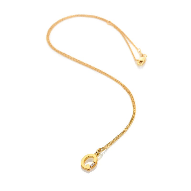 HD X JJ Letter Q Pendant - Yellow Gold Plated HD X Golden Edit