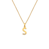 HD X JJ Letter S Pendant - Yellow Gold Plated HD X Golden Edit