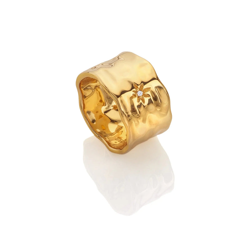 HD X JJ Lunar Statement Ring M HD X Golden Edit