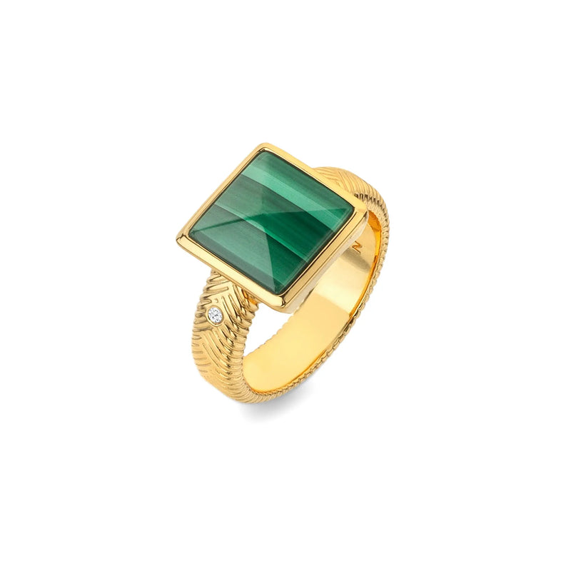 HD X JJ Revive Malachite Ring XL HD X Golden Edit