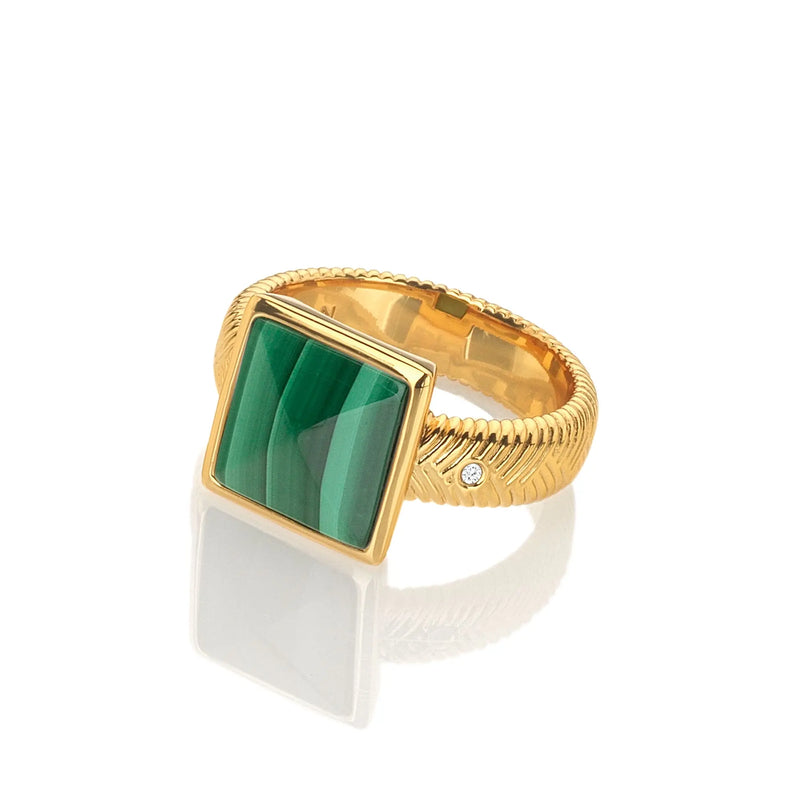 HD X JJ Revive Malachite Ring XL HD X Golden Edit