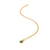 HD X JJ Revive Malachite Square Pendant HD X Golden Edit