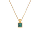 HD X JJ Revive Malachite Square Pendant HD X Golden Edit