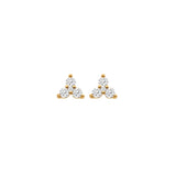 HD X JJ White Topaz Stud Earrings HD X Golden Edit