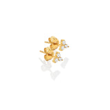 HD X JJ White Topaz Stud Earrings HD X Golden Edit